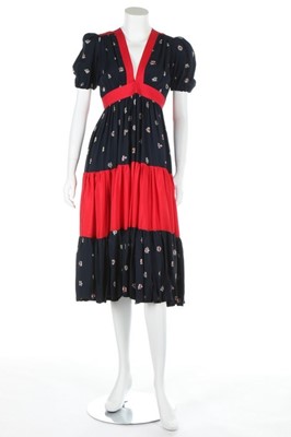 Lot 94 - An Ossie Clark 'gipsy' dress, 1970s, printed...