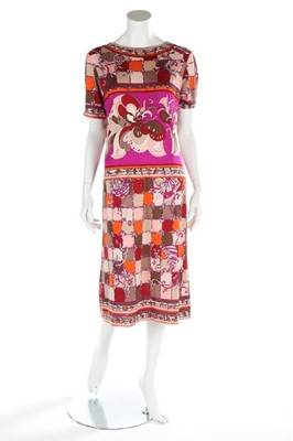 Lot 133 - Two Pucci silk dresses, late 1960s, labelled,...