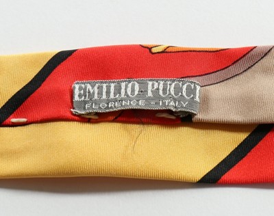 Lot 140 - Four Pucci silk ties, 1960s, labelled, with...