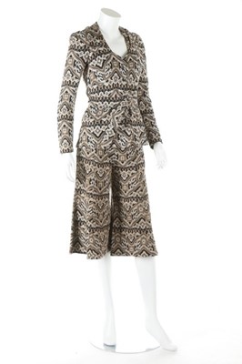 Lot 157 - A Biba woven culotte suit, late 1960s,...