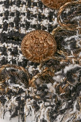 Lot 330 - A Chanel houndstooth cotton tweed suit, modern,...