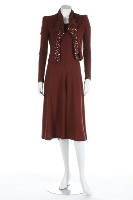 Lot 184 - Two sparkly Biba jersey outfits, circa 1973,...