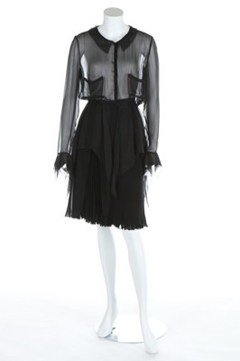 Lot 188 - A group of Chanel black separates, circa 1998,...