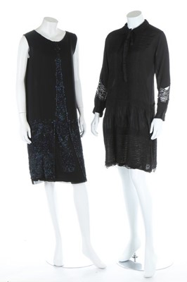 Lot 203 - A group of 1920s evening wear, including a...