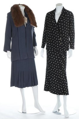 Lot 206 - Daywear, 1930s-50s, nine ensembles including a...