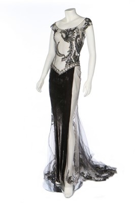 Lot 341 - A Gianfranco Ferré couture embroidered tulle...