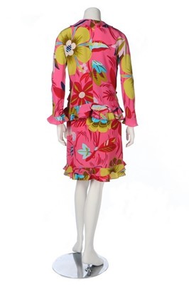 Lot 342 - Two Tom Ford for Gucci tropical printed silk...