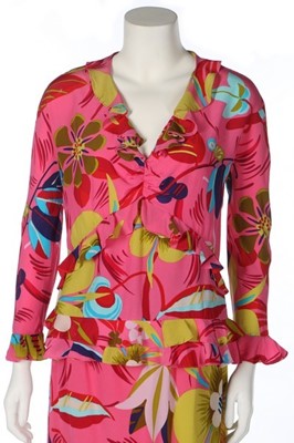 Lot 342 - Two Tom Ford for Gucci tropical printed silk...
