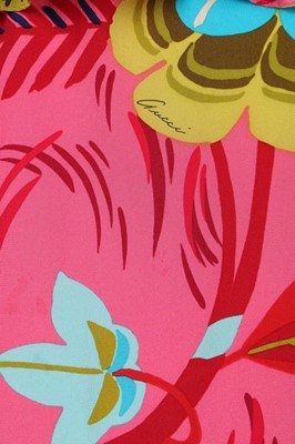 Lot 342 - Two Tom Ford for Gucci tropical printed silk...