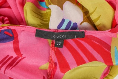 Lot 342 - Two Tom Ford for Gucci tropical printed silk...