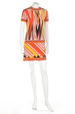 Lot 255 - An Emilio Pucci printed silk mini dress, late...