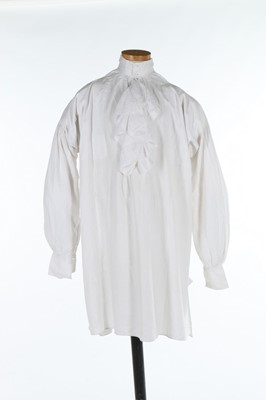 Lot 425 - A gentleman's linen night shirt, 1875, signed...