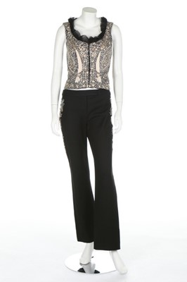 Lot 268 - An Alexander McQueen Indian embroidered silk...