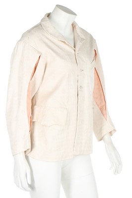 Lot 263 - A Westwood/McLaren figured ivory cotton jacket,...