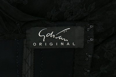 Lot 229 - A Gilbert Adrian black crepe and tulle dress...
