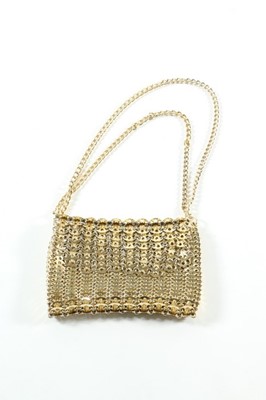 Lot 286 - A Paco Rabanne gold chain-linked handbag, mid...