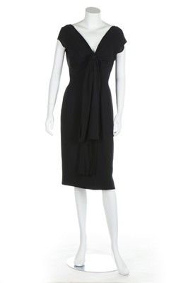 Lot 230 - A Jacques Griffe couture black jersey dinner...