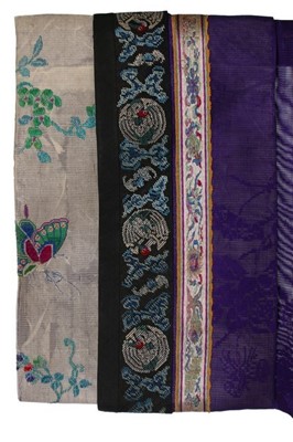 Lot 484 - A violet-purple summer gauze informal robe,...