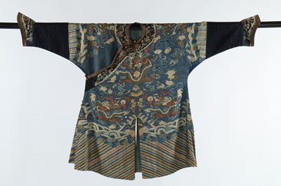 Lot 391 - A boy's kesi dragon robe, jifu, circa 1900,...