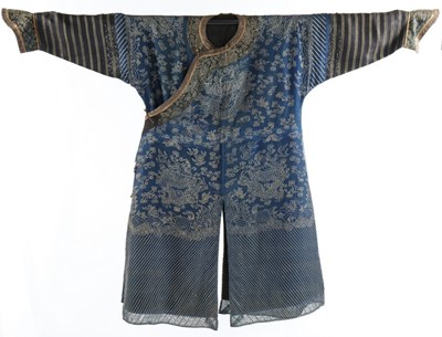 Lot 392 - An embroidered summer gauze dragon robe, jifu,...