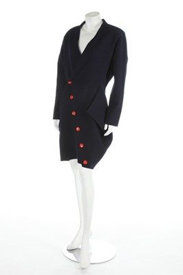 Lot 322 - An early Yohji Yamamoto navy wool jacket,...