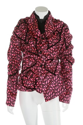 Lot 339 - A Comme des Garçons hot pink jacket, 2008,...