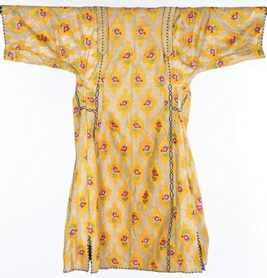 Lot 378 - A brocaded and embroidered woman's robe,...