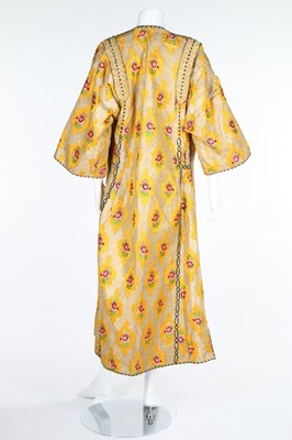 Lot 378 - A brocaded and embroidered woman's robe,...