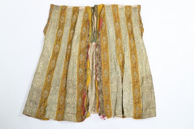 Lot 378 - A brocaded and embroidered woman's robe,...