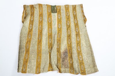 Lot 378 - A brocaded and embroidered woman's robe,...