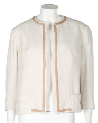 Lot 3 - An Hermès printed silk blouse, the 'Quai aux...