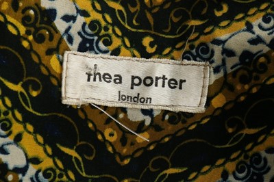 Lot 5 - A Thea Porter silver/gold lame evening...