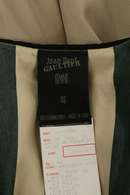 Lot 7 - A Jean Paul Gaultier dark blue silk and wool...