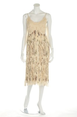 Lot 42 - An Alexander McQueen printed chiffon skirt,...