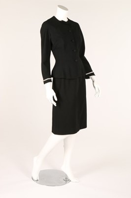 Lot 90 - A Lilli Ann black wool jacket, 1950s, labelled,...