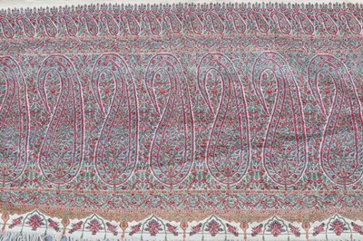 Lot 445 - A good woven kashmir shawl, Sikh period,...