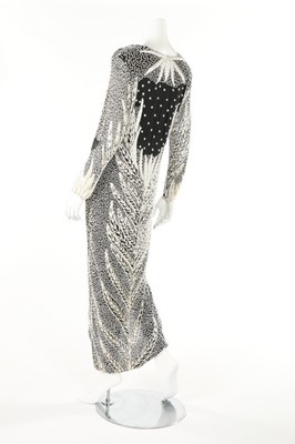 Lot 179 - Two Frank Usher beaded evening gowns, 1980s,...