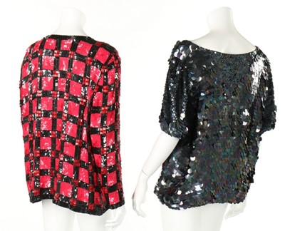 Lot 178 - A group of sparkly clothing, 1980s and later,...