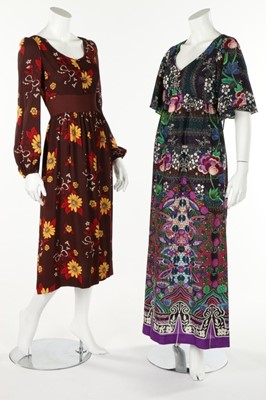 Lot 173 - A group of flower power dresses, late 1960s,...