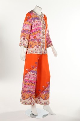 Lot 141 - A Pucci printed silk trouser ensemble, 1970s,...