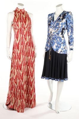 Lot 138 - Pucci-style dresses and tops, comprising an...