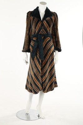 Lot 191 - Striped jackets and a coat, late 1960s-early...