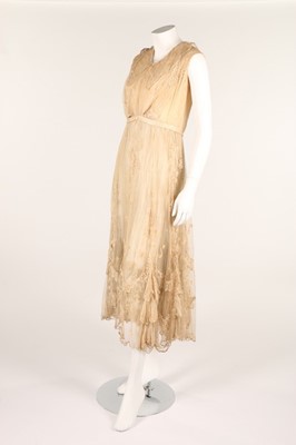 Lot 2 - A fine embroidered and pearl beaded skirt and...