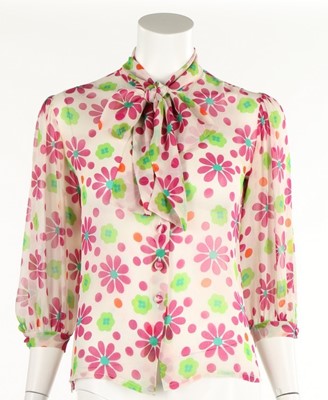 Lot 201 - An Yves Saint Laurent Rive Gauche floral...