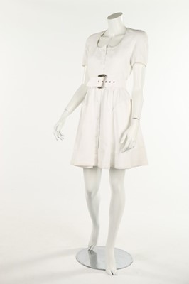 Lot 211 - A Thierry Mugler white piqué dress, 1990s,...