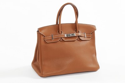 Lot 237 - An Hermès brown leather Birkin, 2009, blind...