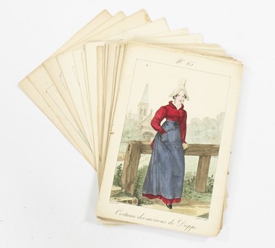 Lot 251 - Gatine hand coloured fashion engravings,...