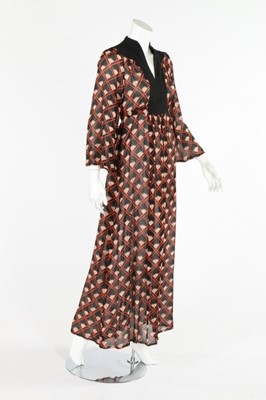 Lot 281 - An Ossie Clark/Celia Birtwell printed chiffon...