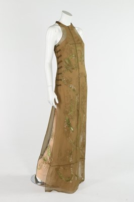 Lot 287 - An Emilio Pucci sequined tulle and nude silk...