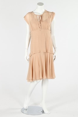 Lot 290 - A Chanel pale pink chiffon dress, modern,...